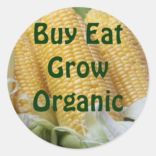 Buy Eat Grow Organic stickers (Front)