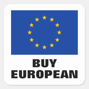 Buy European small stickers with EU flag