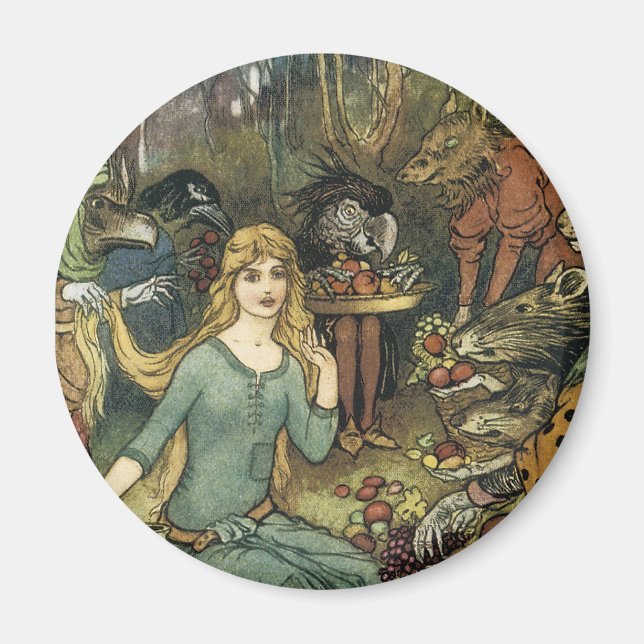 Buy From Us With a Golden Curl Magnet (Front)