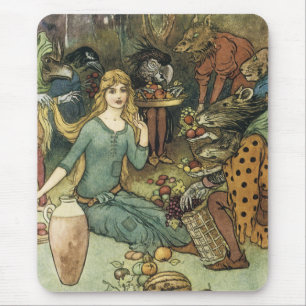 Buy From Us With a Golden Curl Mouse Mat