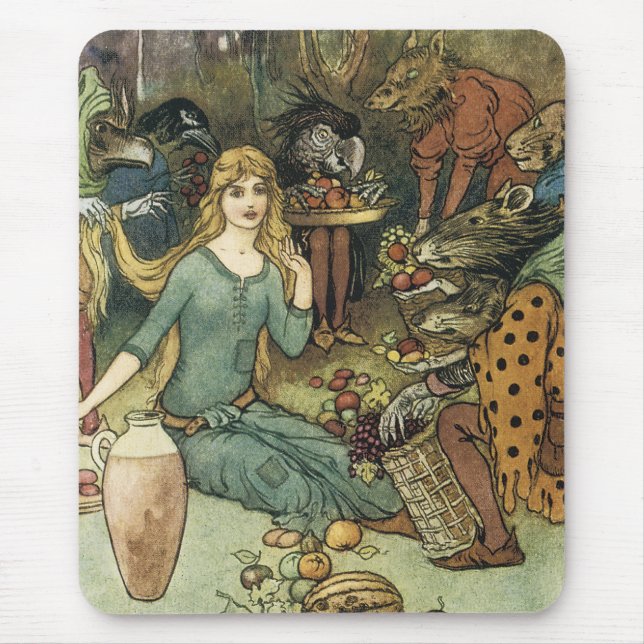 Buy From Us With a Golden Curl Mouse Mat (Front)