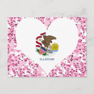 Buy Illinois Flag Postcard