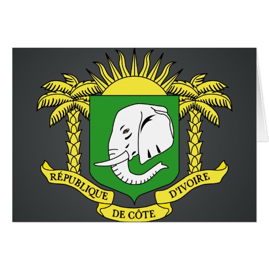 Buy Ivory Coast Flag Card
