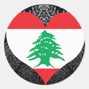 Buy Lebanon Flag Classic Round Sticker