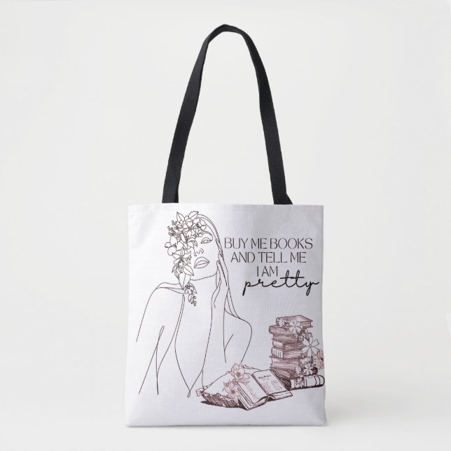 Buy me books tote bag (Front)