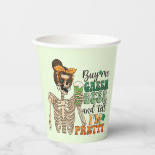 Buy Me Green Beer   St. Patrick's Day Paper Cups