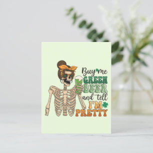 Buy Me Green Beer   St. Patrick's Day Postcard