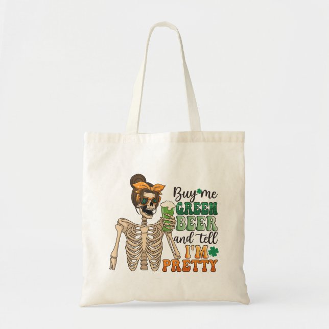 Buy Me Green Beer | St. Patrick's Day Tote Bag (Front)