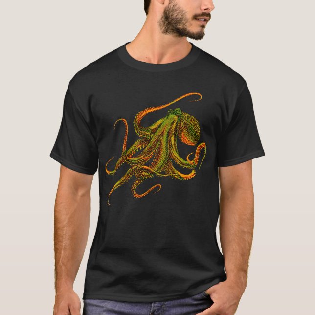 Buy Men's Octopus Tee: Amazing Octopus T-Shirt (Front)