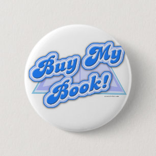 Buy My Book Blue Style 6 Cm Round Badge