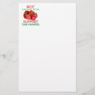 Buy organic food stationery