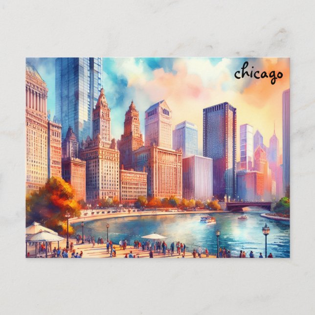 buy place Travel Vintage chicago postcards (Front)