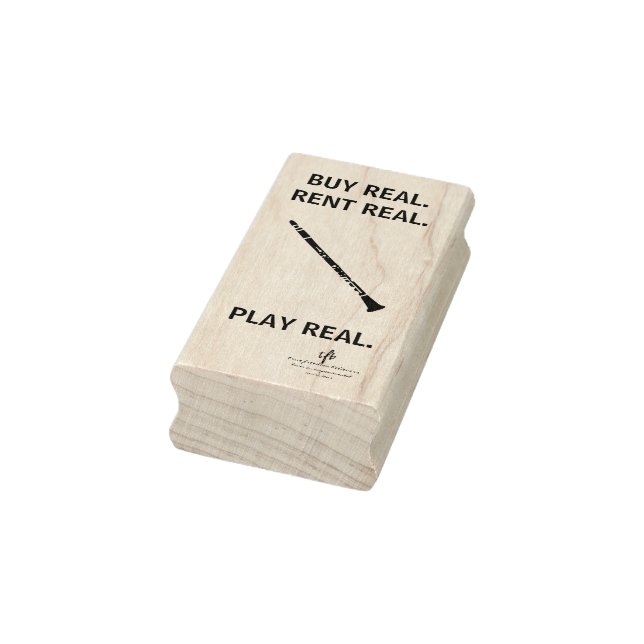 Buy Real Clarinet Musical Instrument Tech Rubber Stamp (Stamp)