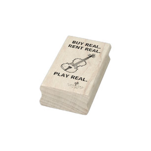 Buy Real Violin Musical Instrument Tech Rubber Stamp