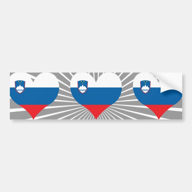 Buy Slovenia Flag Bumper Sticker (Front)