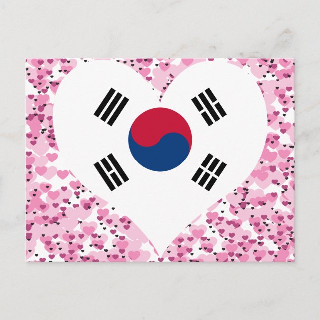 Buy South Korea Flag Postcard (Front)