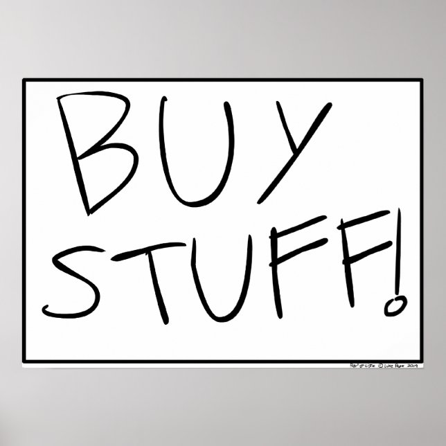 BUY STUFF! Poster (Front)