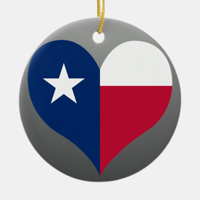 Buy Texas Flag Ceramic Tree Decoration (Front)