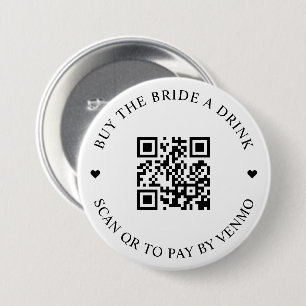 Buy The Bride A Drink QR Code Button