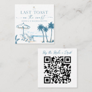 Buy the Bride a Drink QR code Card Bachelorette