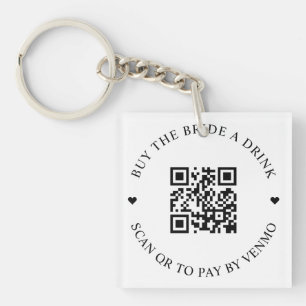 Buy The Bride A Drink QR Code Key Ring