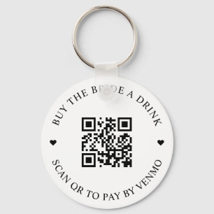 Buy The Bride A Drink QR Code Key Ring