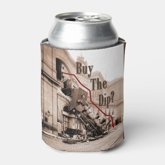 Buy The Dip Stock Market Humour Can Cooler (Can Front)