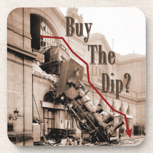 Buy The Dip Stock Market Humour Coaster