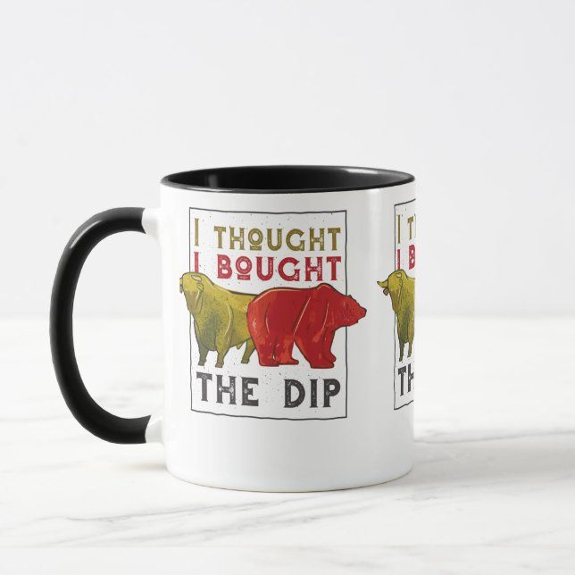Buy The Dip, Trading,Trader And Shares Mug (Left)