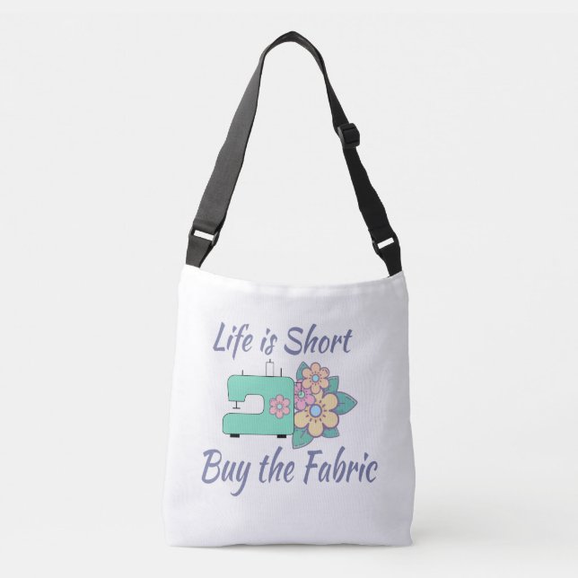 Buy the Fabric, sewing, quilting, crafts Crossbody Bag (Front)