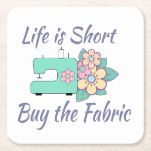Buy the Fabric, sewing, quilting, crafts Square Paper Coaster