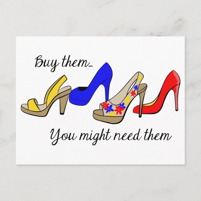 Buy the Shoes Postcard (Front)