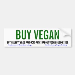 BUY VEGAN BUMPER STICKER