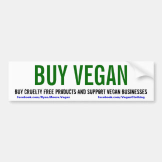 BUY VEGAN BUMPER STICKER