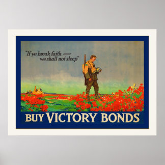 Buy Victory Bonds ~ Vintage World War 1 Poster
