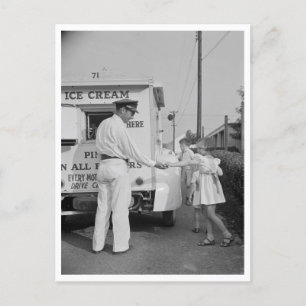 Buying Ice Cream Postcard