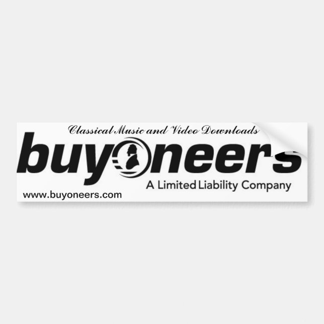 buyoneers bumper sticker (Front)
