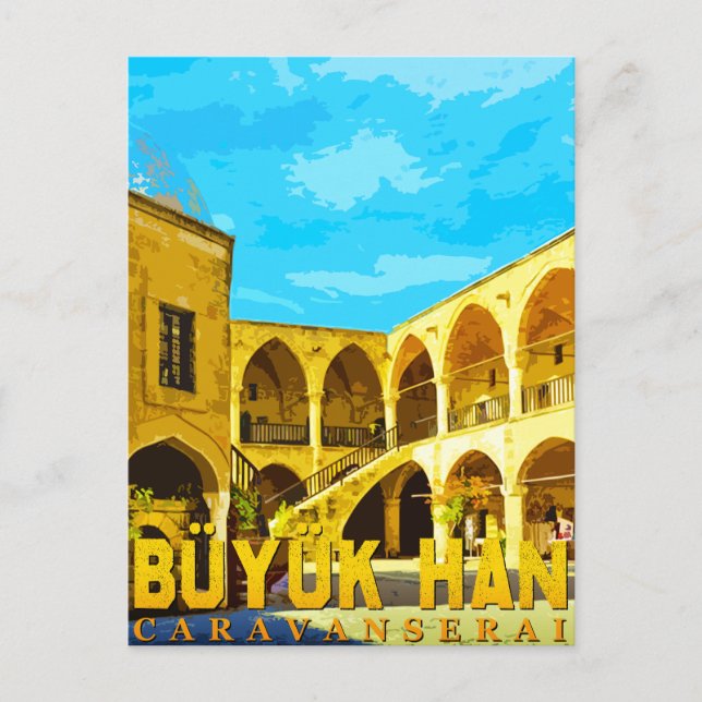 Büyük Han cyprus - Great Inn  caravansarai  Postcard (Front)
