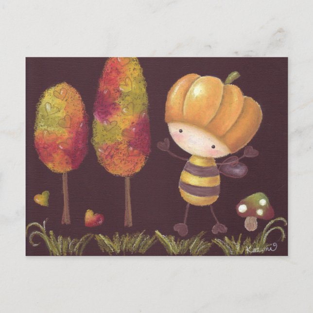 Buz-buz Takes An Autumn Walk Postcard (Front)