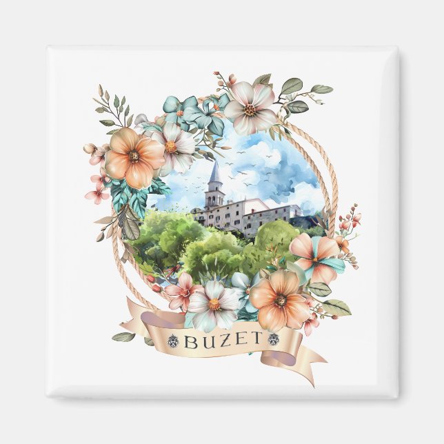 Buzet Croatia Magnet (Front)