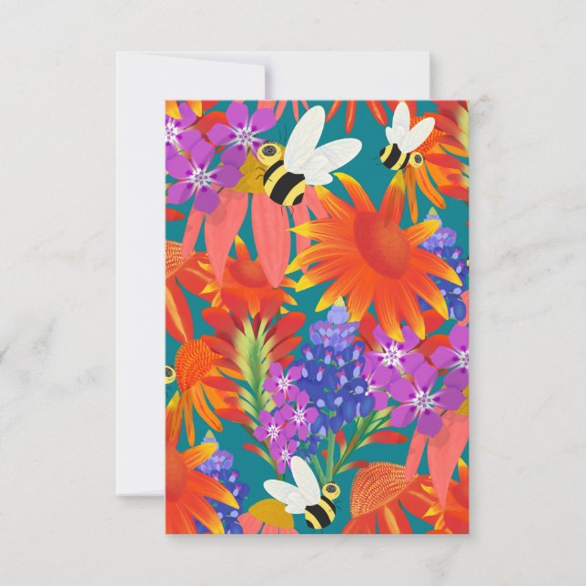 Buzz Among Blooms-Teal Grove_Thank You Thank You Card (Front)