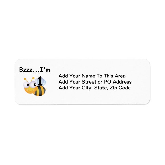 Buzz Bumblebee 1st Birthday T-shirts and Gifts (Front)