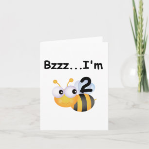 Buzz Bumblebee 2nd Birthday T-shirts and Gifts Card