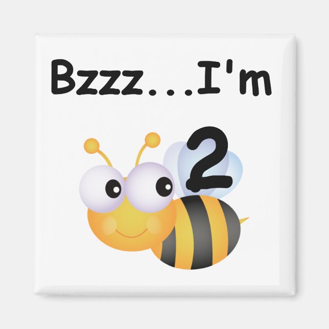 Buzz Bumblebee 2nd Birthday T-shirts and Gifts Magnet (Front)
