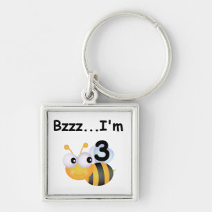 Buzz Bumblebee 3rd Birthday T-shirts and Gifts Key Ring