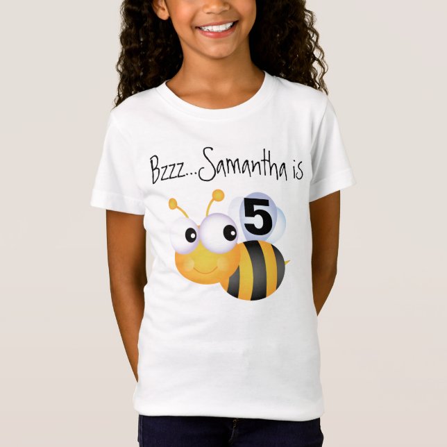 Buzz Bumblebee Customisable Birthday T-shirt (Front)