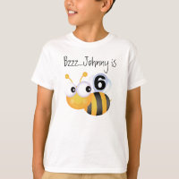 Buzz Bumblebee Customisable Birthday T-shirt