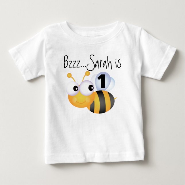 Buzz Bumblebee Customisable Birthday T-shirt (Front)