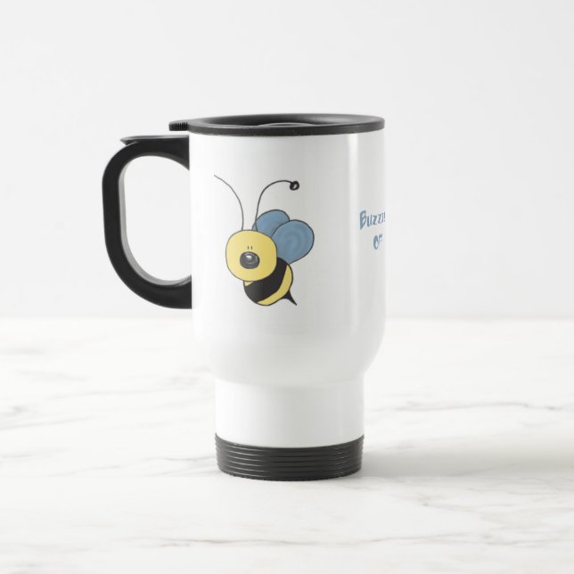 Buzz Off Bee Travel Mug (Left)