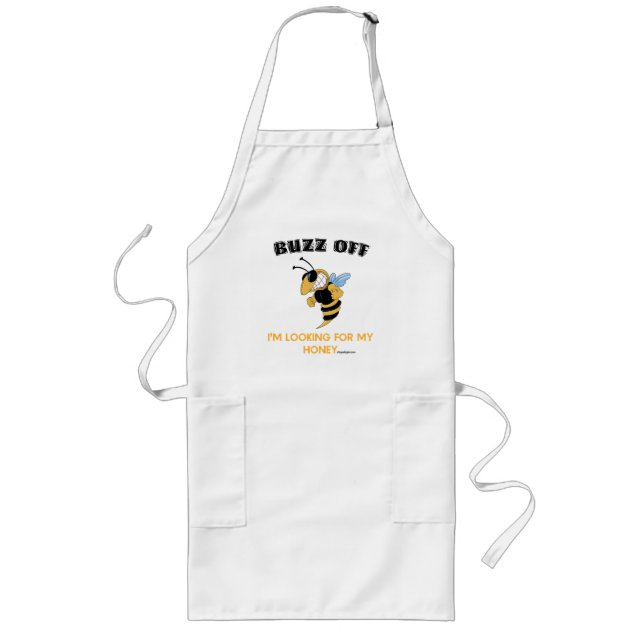 Buzz Off I'm Looking For My Honey Long Apron (Front)
